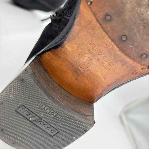 Roberto Del Carlo Suede Buckle High Boots Women's 38 Made in Italy - Picture 7 of 13